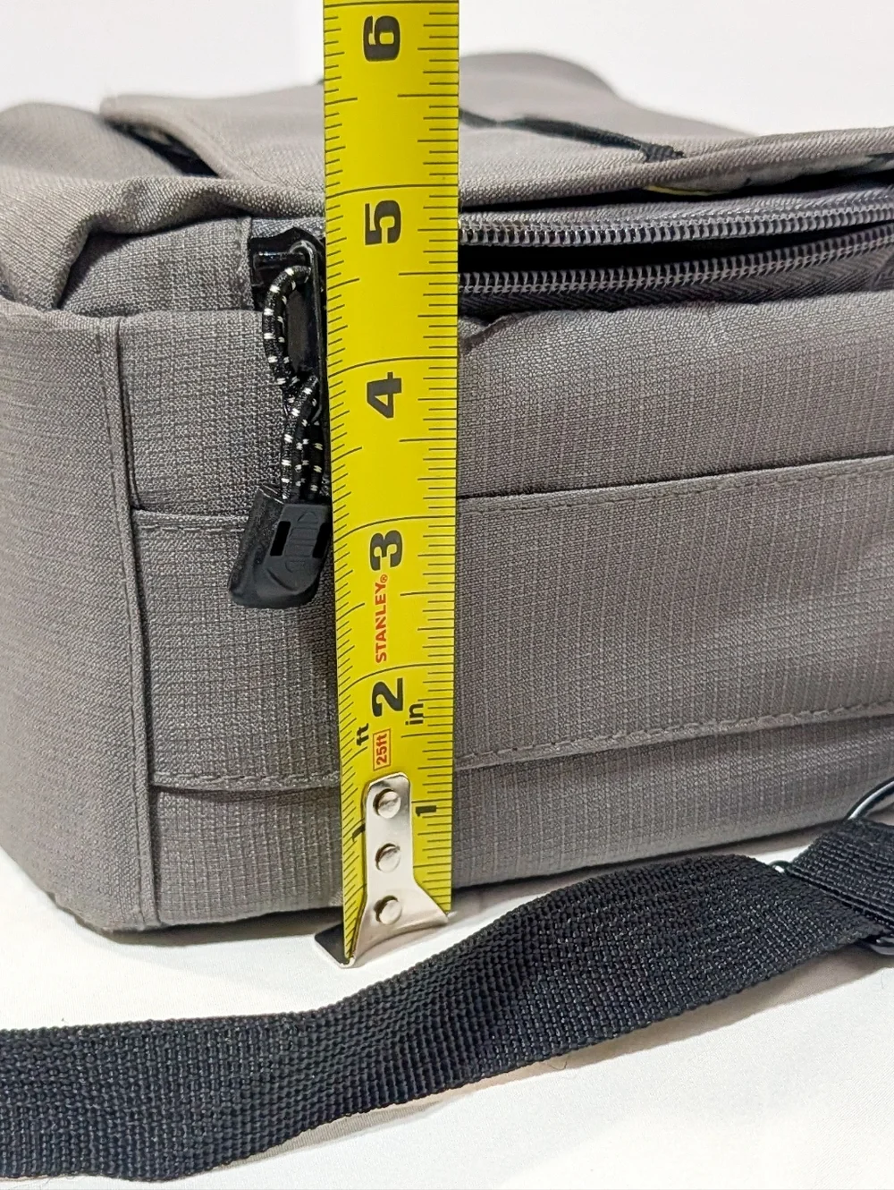 Eddie Bauer Grey Padded Camera Bag Crossbody